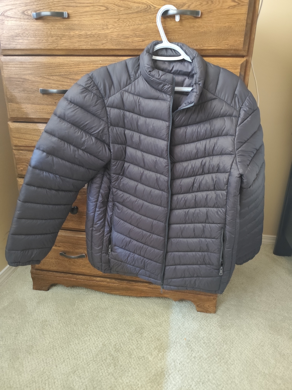 Men's Quilted Lightweight Puffer Jacket - Gray